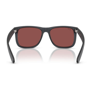 Ray-Ban Occhiali da Sole RB4165 687375 Justin Grigio Opale/Violetto Scuro Unisex 3
