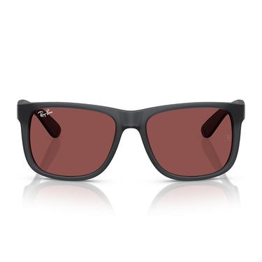 Ray-Ban Occhiali da Sole RB4165 687375 Justin Grigio Opale/Violetto Scuro Unisex