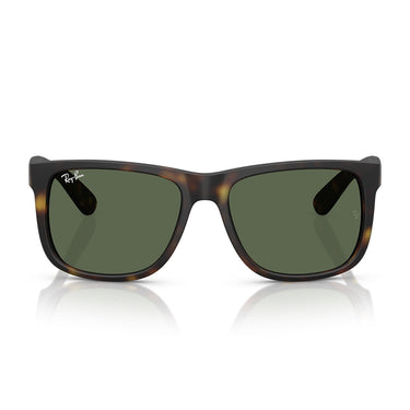 Ray-Ban Occhiali da Sole RB4165 865 71 Justin Gomma Marrone Verde Scuro Unisex