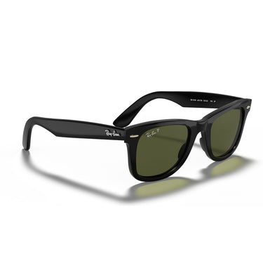 Ray-Ban Sonnenbrille RB4340 601/58 Wayfarer Ease Schwarz/Grün G-15 Unisex Polarisiert