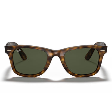 Ray-Ban Lunettes de Soleil RB4340 710 Wayfarer Ease Havana/Vert Unisexe