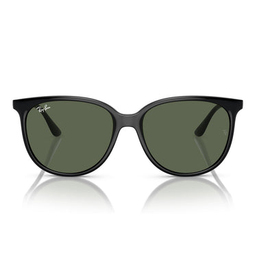 Ray-Ban Lunettes de Soleil RB4378 601/71 Noir/Vert Foncé Unisexe