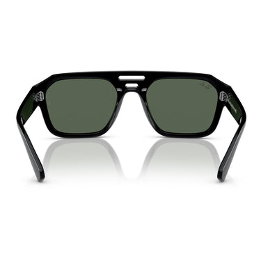 Ray-Ban Occhiali da Sole RB4397 667771 Corrigan Nero-Verde Scuro Unisex 3