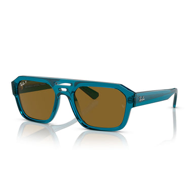 Ray-Ban Sonnenbrille RB4397 668383 Corrigan Blau/Dunkelbraun Unisex Polarisiert