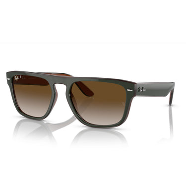 Ray-Ban Sonnenbrille RB4407 6732T5 Dunkelgrün/Braun Unisex Polarisiert 2