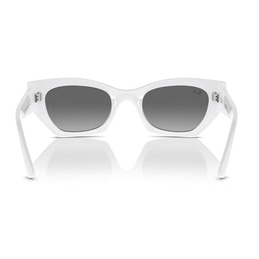 Ray-Ban Occhiali da Sole RB4430 675911 Zena Bianco/Grigio Unisex 4