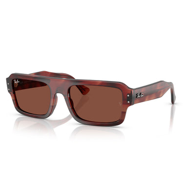 Ray-Ban Occhiali da Sole RB4454 1452C5 Flacko Marrone Rosso/Rosso Unisex 1