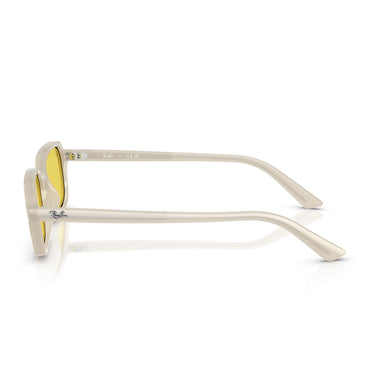 Ray-Ban Occhiali da Sole RB4455 68086D Zuri Bianco/Giallo Unisex