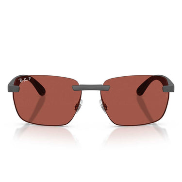 Ray-Ban Occhiali da Sole RB4470CH 60171B Sabbia Grigio/Rosso Unisex Polarizzati