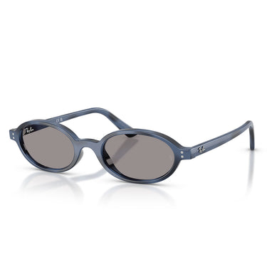 Ray-Ban Occhiali da Sole RB4472 6855 1 Blu Striato Grigio Unisex 2