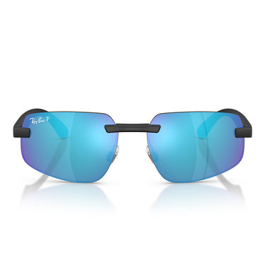 Ray-Ban Occhiali da Sole RB4475CH 601SA1 Sabbia Nero/Blu Specchiato Unisex Polarizzati