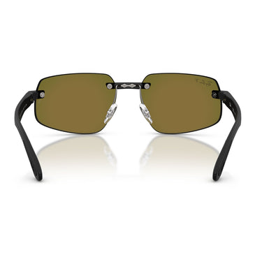 Ray-Ban Occhiali da Sole RB4475CH 601SA1 Sabbia Nero/Blu Specchiato Unisex Polarizzati
