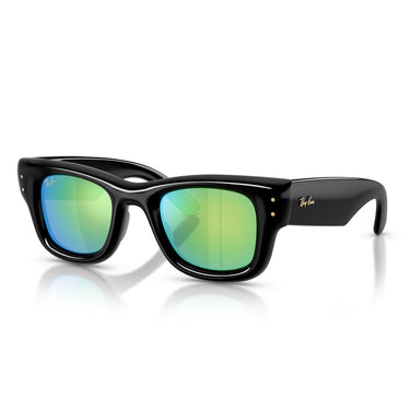 Ray-Ban Occhiali da Sole RB4940 601 8N Wayfarer Puffer X ASAP Rocky Nero Verde Specchiato 632 Unisex 2