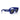 Ray-Ban Lunettes de Soleil RB4940B 686087 Wayfarer Puffer X ASAP Rocky Bleu Avec Strass Ultra Noir Unisexe 3