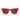 Ray-Ban Occhiali da Sole RB4940B 686187 Wayfarer Puffer X ASAP Rocky Rosso Con Strass Ultra Black Unisex