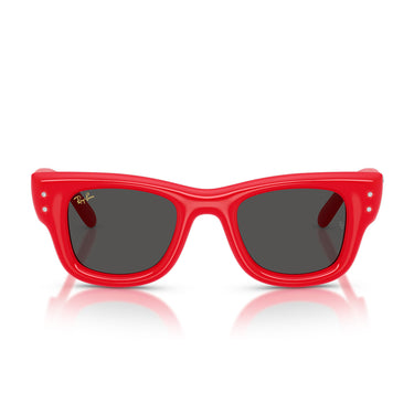 Ray-Ban Lunettes de Soleil RB4940B 686187 Wayfarer Puffer X ASAP Rocky Rouge Avec Strass Ultra Noir Unisexe