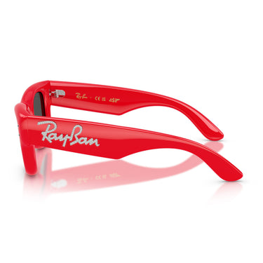Ray-Ban Occhiali da Sole RB4940B 686187 Wayfarer Puffer X ASAP Rocky Rosso Con Strass Ultra Black Unisex 3