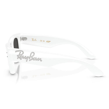 Ray-Ban Sunglasses RB4940B 686387 Wayfarer Puffer X ASAP Rocky White With Rhinestones/Ultra Black Unisex 6