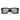 Ray-Ban Occhiali da Sole RB4940B 686430 Wayfarer Puffer X ASAP Rocky Nero con Strass Verde Specchiato Argento Unisex 5