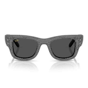 Ray-Ban Occhiali da Sole RB4940BP 686587 Wayfarer Puffer X ASAP Rocky Nero e Pavé Strass/Ultra Black Unisex