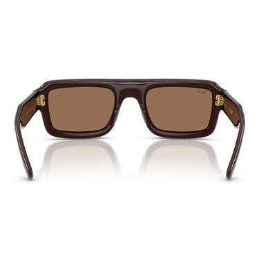 Ray-Ban Occhiali da Sole RB4954 689673 Flacko Puffer X ASAP Rocky Marrone Scuro/Marrone Scuro Unisex 3