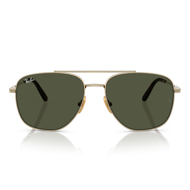 Ray-Ban Lunettes de Soleil RB8097 926531 William Titane Or/Vert Unisexe