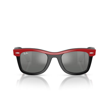 Ray-Ban Occhiali da Sole RJ9140S 721588 Rosso Nero Grigio Specchiato Bambini