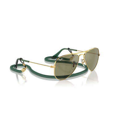 Ray-Ban Sonnenbrille RJ9506S 223/6R Junior Aviator Gold/Grün Kinder 4