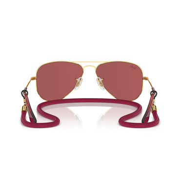 Ray-Ban Sonnenbrille RJ9506S 223/B5 Junior Aviator Gold/Rot Kinder 3