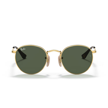 Ray-Ban Sonnenbrille RJ9547S 223-71 Junior Round Gold-Dunkelgrün Kinder