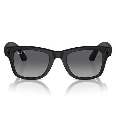 Ray-Ban Occhiali da Sole RW4006 601ST3 Meta Wayfarer Nero-Grigio Sfumato Unisex Polarizzati