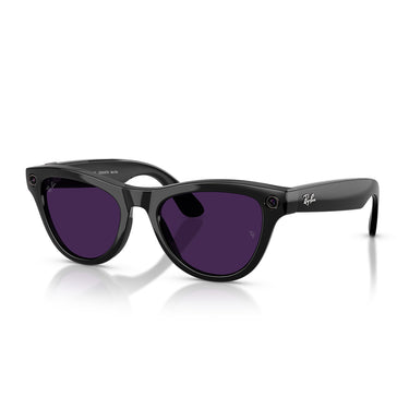Ray-Ban Occhiali da Sole RW4014 601 CH Skyler (Gen 2) Nero Trasparente Ametista Unisex Fotocromatici 4
