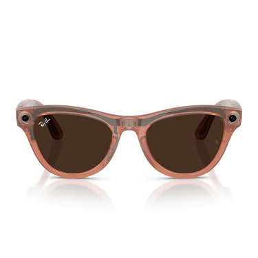 Ray-Ban Occhiali da Sole RW4014 6778M4 Skyler (Gen 2) Pesca Trasparente Marrone Unisex Fotocromatici 2