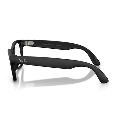 Ray-Ban Occhiali da Vista RW4011 601SSB Meta Wayfarer Gen 3 Nero Opaco/Trasparente con Filtro Luce Blu Unisex