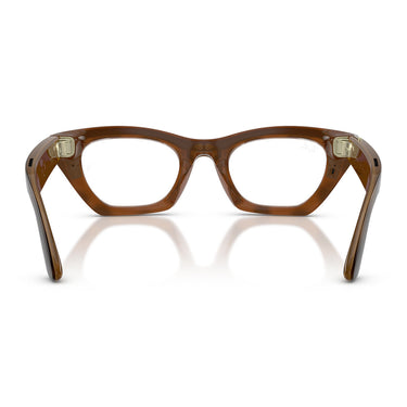 Ray-Ban Occhiali da Vista RW4015V 8528 Meta Zena Marrone Trasparente Unisex 4