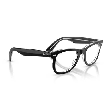 Ray-Ban Occhiali da Vista RX4340V 2034 Wayfarer Ease Nero su Trasparente/Trasparente Unisex 5