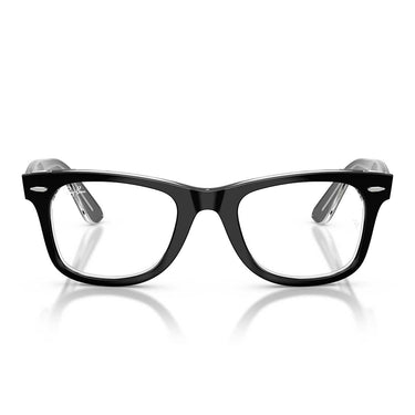 Ray-Ban Occhiali da Vista RX4340V 2034 Wayfarer Ease Nero su Trasparente/Trasparente Unisex