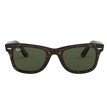 Ray-Ban Lunettes de Soleil RB2140 902 Wayfarer Classic Original Havana-Vert G-15 Unisexe