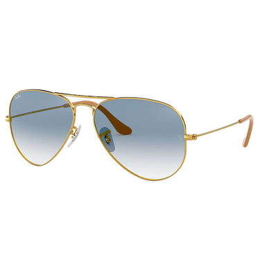 Ray-Ban Sonnenbrille RB3025 001/3F Aviator Gradient Gold/Blau Unisex 2