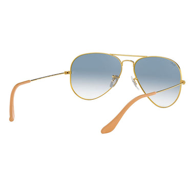 Ray-Ban Sonnenbrille RB3025 001/3F Aviator Gradient Gold/Blau Unisex 6
