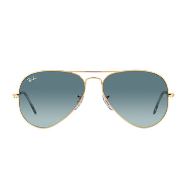 Ray-Ban Lunettes de Soleil RB3025 001/3M Aviator Or/Bleu Dégradé Unisexe
