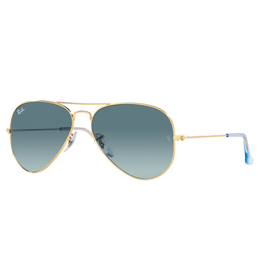 Ray-Ban Sonnenbrille RB3025 001/3M Aviator Gold/Blau Verlauf Unisex 2