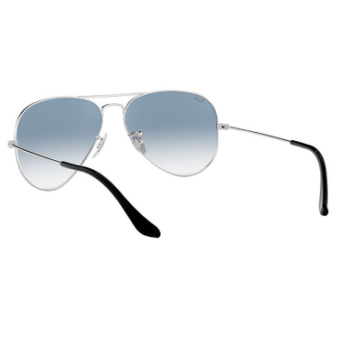 Ray-Ban Sonnenbrille RB3025 003/3F Aviator Gradient Silber/Blau Unisex 4