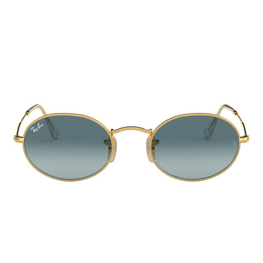 Ray-Ban Occhiali da Sole RB3547 001/3M Oval Oro/Blu Sfumato Unisex