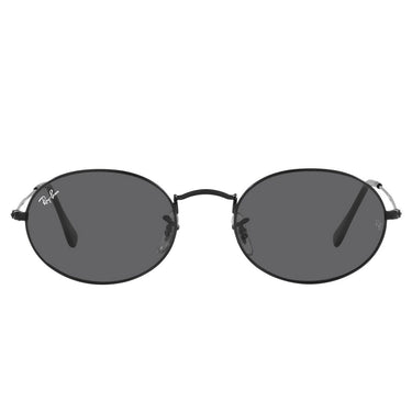 Ray-Ban Occhiali da Sole RB3547 002/B1 Oval Nero/Grigio Scuro Unisex