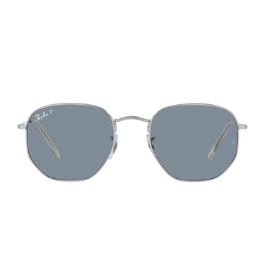Ray-Ban Sunglasses RB3548N 003/02 Hexagonal Gray/Blue Unisex Polarized