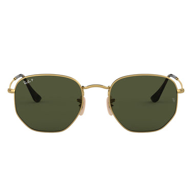 Ray-Ban Gafas de Sol RB3548N 9069A5 Hexagonal Oro/Verde G-15 Unisex