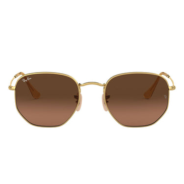 Ray-Ban Gafas de Sol RB3548N 912443 Hexagonal Oro/Marrón Degradado Unisex
