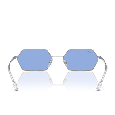 Ray-Ban Occhiali da Sole RB3728 003/80 Yevi Colore Argento/Blu Unisex 4