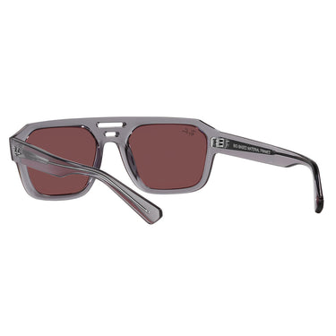 Ray-Ban Occhiali da Sole RB4397 668280 Corrigan Grigio/Viola Specchiato Unisex 4